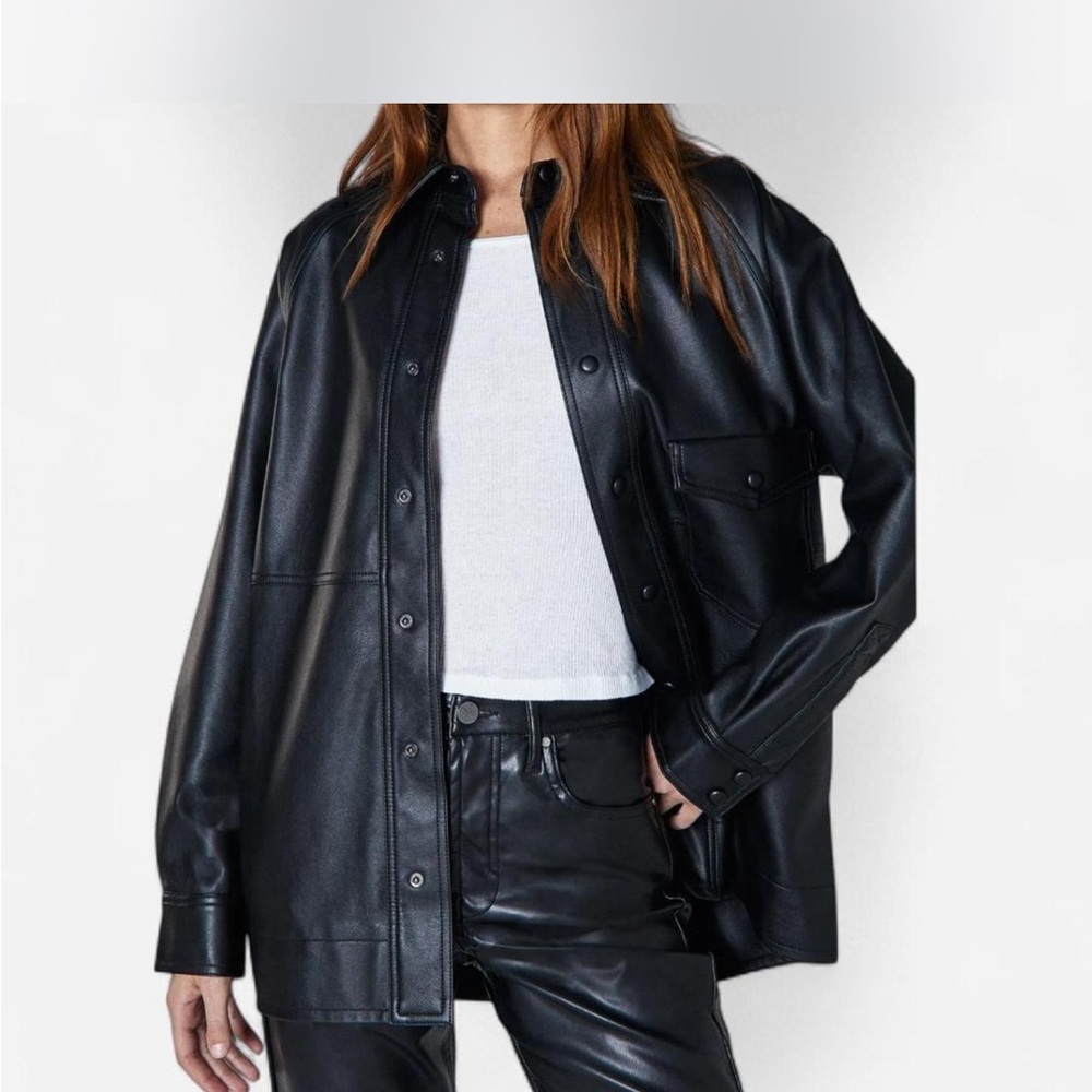 Gia Chromatic Faux Leather Jacket